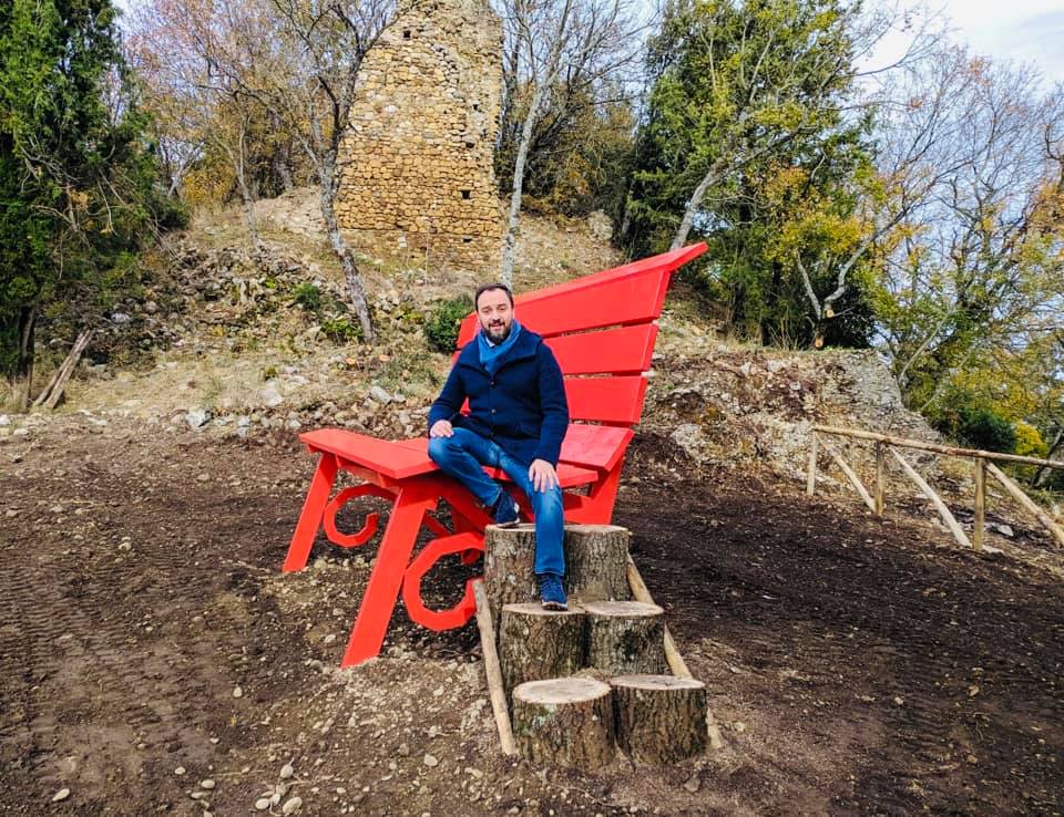 Inaugurazione Panchina rossa panoramica a Rionero